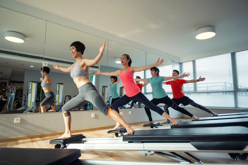 Pilates reformer stretch
